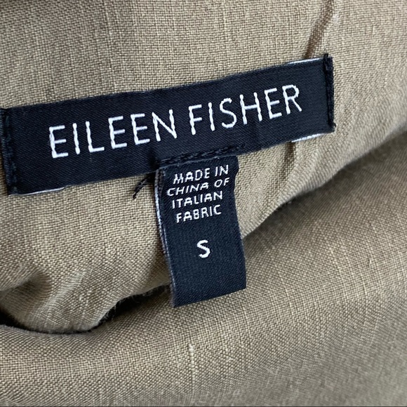 Eileen Fisher Small Linen Blend Cuffed Slim Ankle stretch Lightweight Pants - Picture 7 of 12